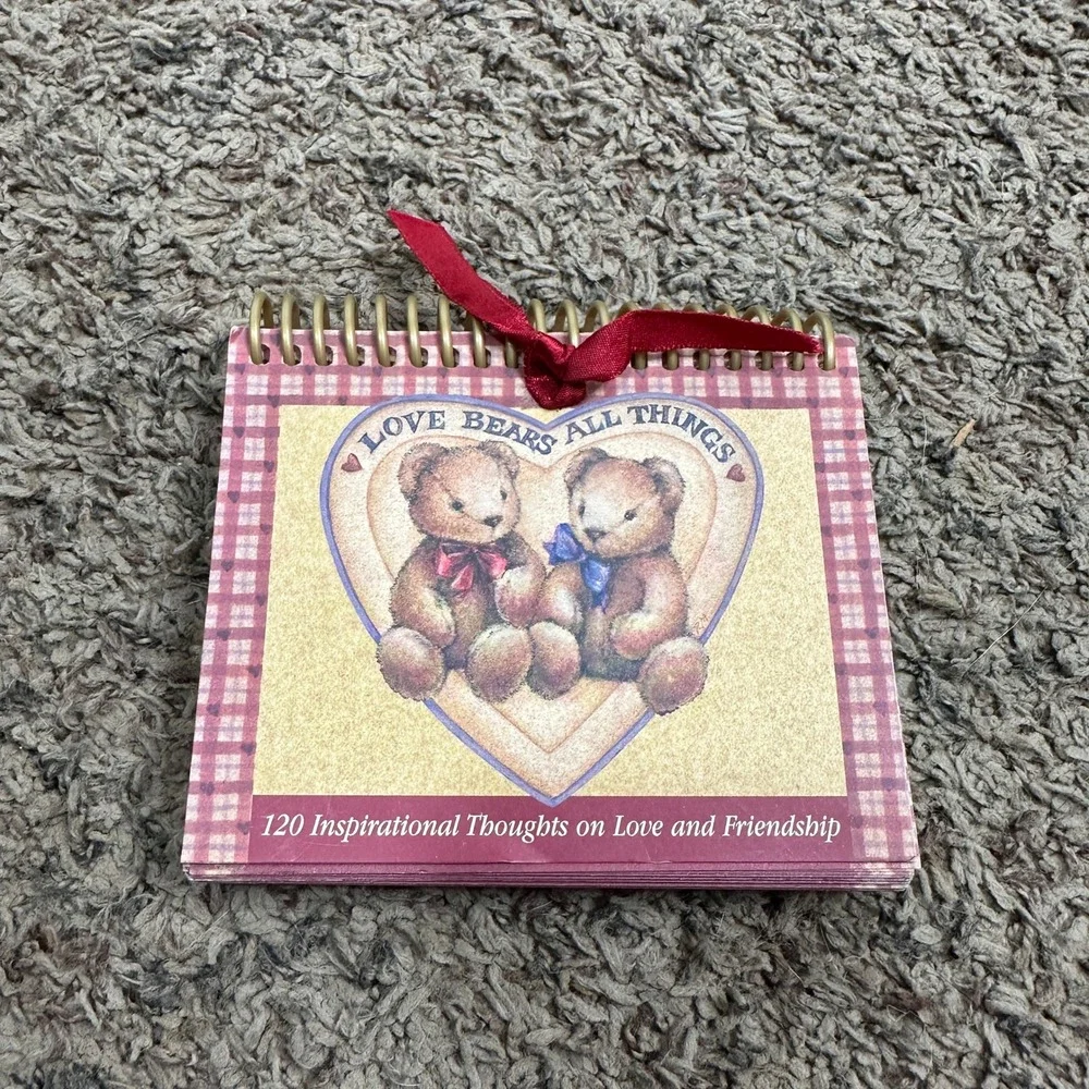 Love Bears All Things 120 Inspirational Thoughts Book Zondervan Teddy Bear Gift‎